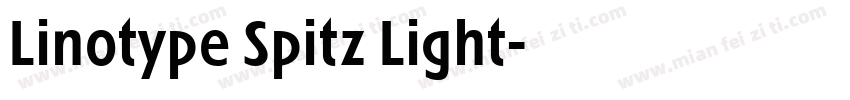 Linotype Spitz Light字体转换